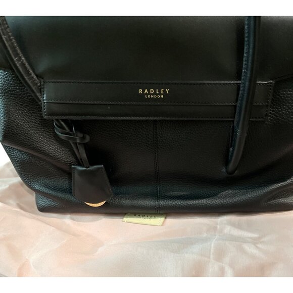Radley London Black Ripley Road Flap Magnetic Closure Bag Purse NEW - Picture 9 of 12